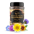 thumbnail image 1 of Mini Wildflower Seed Shaker – Honey Bee Wildflower Mix, by GevaGrow | Bulk 90,000+ Seeds | Pollinator Bee Attracting Flower Seeds for Planting in Pots & Outdoor Gardens | No Messy Packets, 1 of 4