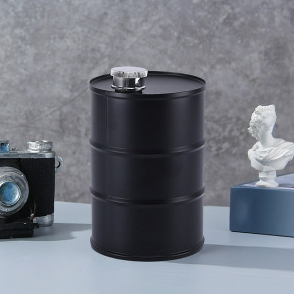 Mini Wine Barrel Wine Decanter, 750ml Capacity Originality Stainless Steel Cylindrical Decanter, Compact Portable, Leak Proof Stylish, For Wine Storage Serving, Home Outdoor Travel