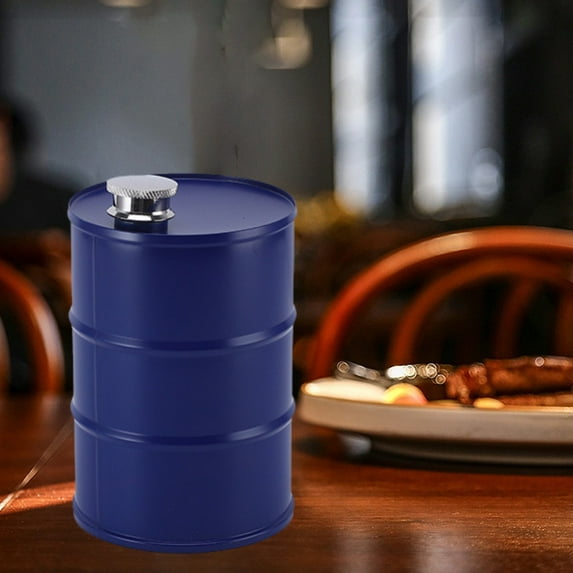 Mini Wine Barrel Wine Decanter, 750ml Capacity Originality Stainless Steel Cylindrical Decanter, Compact Portable, Leak Proof Stylish, For Wine Storage Serving, Home Outdoor Travel