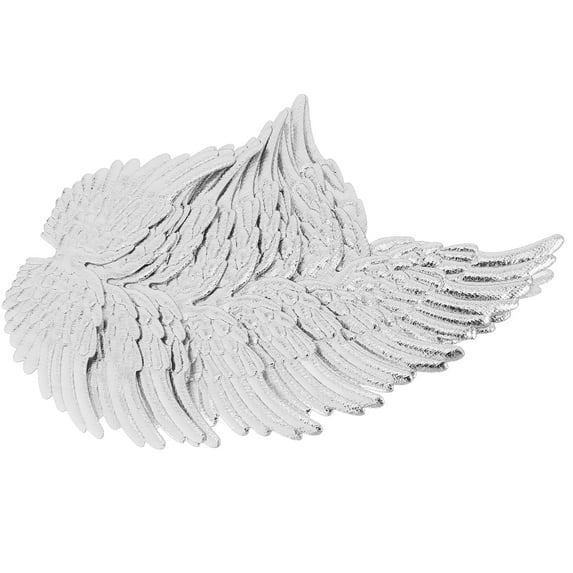 Foxnovo Angel Wings 12PCS Silver Fabric Mini Size For Diy Accessory And Bag Decorating Christmas