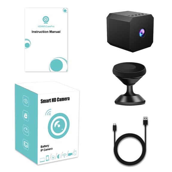 Mini Wireless Camera - 1080p HD Nanny Cam- Small Indoor Security Camera with Motion Detection, Night Vision, Magnetic Base, APP Control, Cloud & Local Storage for Home, Office, Pet