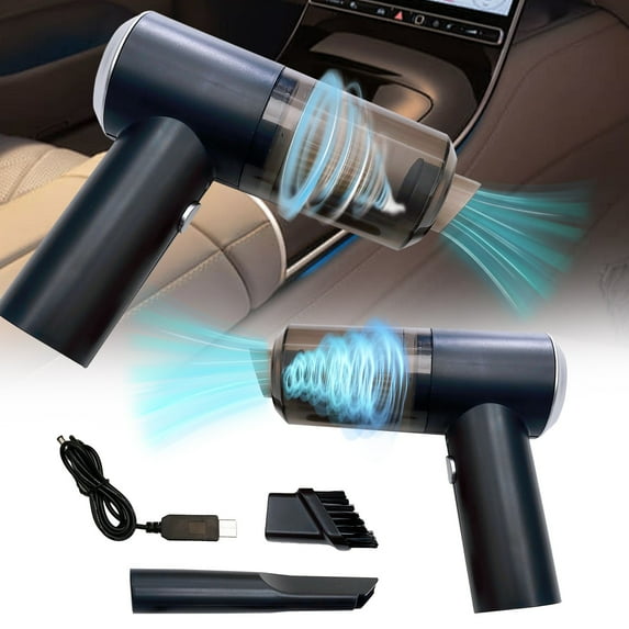 Mini Wireless Car Vacuum Cleaner, Portable Rechargeable Handheld Vacuum with Strong Suction, 3 in 1 Multifunction Cleaner for Car Home Office Interior Detailing