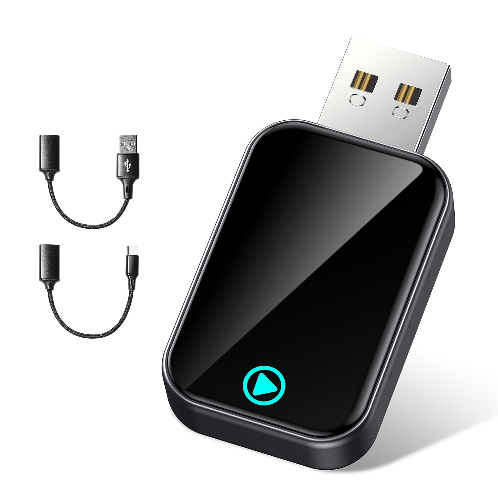 KHOCOEE Wireless CarPlay Adapter for iPhone, Convert Wired to Wireless, Type-C/USB Plug & Play, Compatible with iPhone iOS 10+ & 2016+ Cars