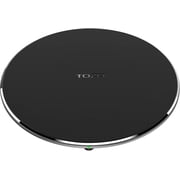 Mini Wireless Charger Thin Aviation Aluminum Computer Numerical Control Technology Fast Charging Pad Matte Black Color NO AC Adapter