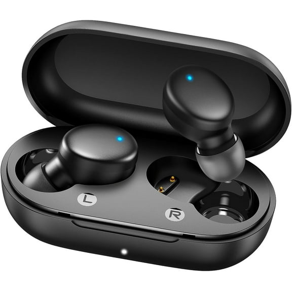 Mini Wireless Earbuds Bluetooth 5.3 in Ear Light-Weight Headphones,60Hrs Playtime Ear Buds with Charging Case,Bluetooth Headsets,Premium Sound with Deep Bass for Sport-Pink