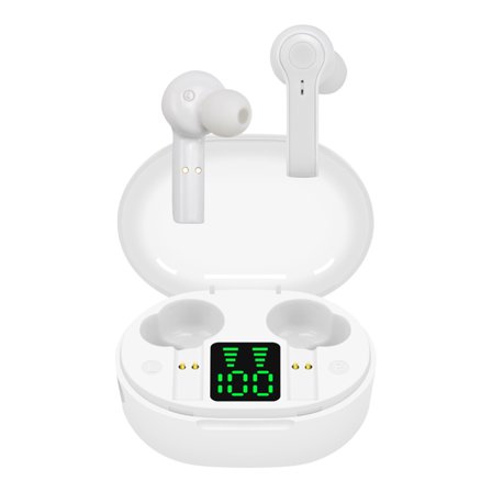 Mini Wireless Earbuds,Bluetooth Audio Earphones,LED Power Display,HiFi Stereo Sound,Built In Microphone,Simple Control Function,Low Power Consumption Sport Headphones,Portable Compact Audio Device