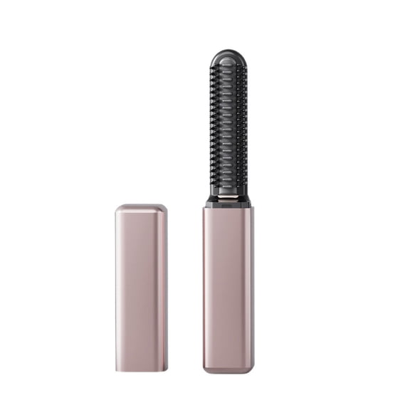 Mini Wireless Hair Straightener, Portable Electric Hot Comb 30s Fast Heating 180°C Constant Temperature USB Rechargeable Hair Styling Tool For Travel Daily Use