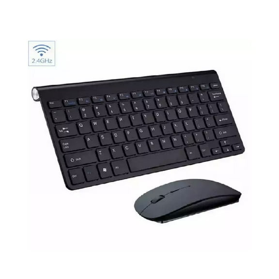 Mini Wireless Keyboard and Mouse Set, 2.4G Slim Compact Waterproof ...