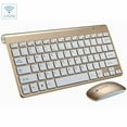 thumbnail image 1 of Mini Wireless Keyboard And Mouse Set Waterproof 2.4G Compatible with Mac Apple PC Computer (Gold), 1 of 7