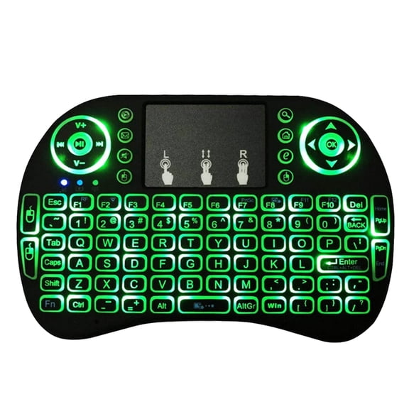 Mini Wireless Keyboard with Touchpad, 2.4GHz USB Wireless Keyboard Mouse Combo Controller for Smart TV, PC, Laptop