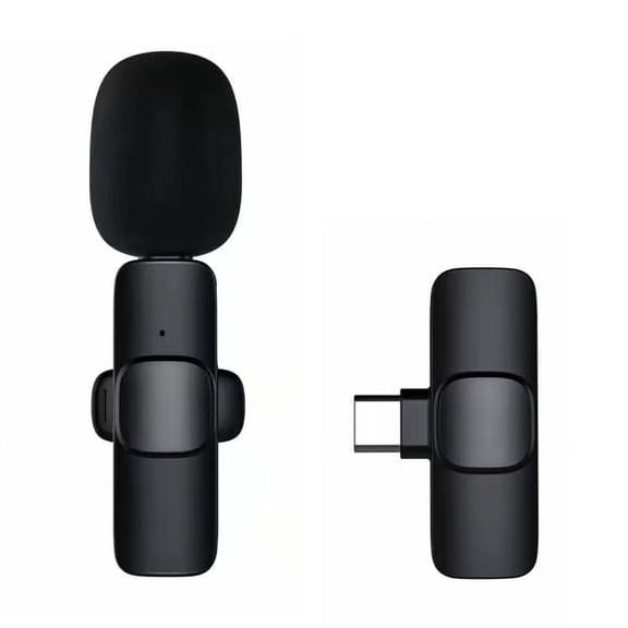 Mini Wireless Lavalier Microphone for iPhone, iPad, Android - Bluetooth Lavalier Cell Phone Microphone for YouTube Video Recording - Clip-On Lavalier Microphone for Tiktok Interview Podcast Vlog