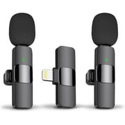 Mini Wireless Lavalier Microphone for iPhone, iPad, Android - Bluetooth Lavalier Cell Phone Microphone for YouTube Video Recording - Clip-On Lavalier Microphone for Tiktok Interview Podcast Vlog