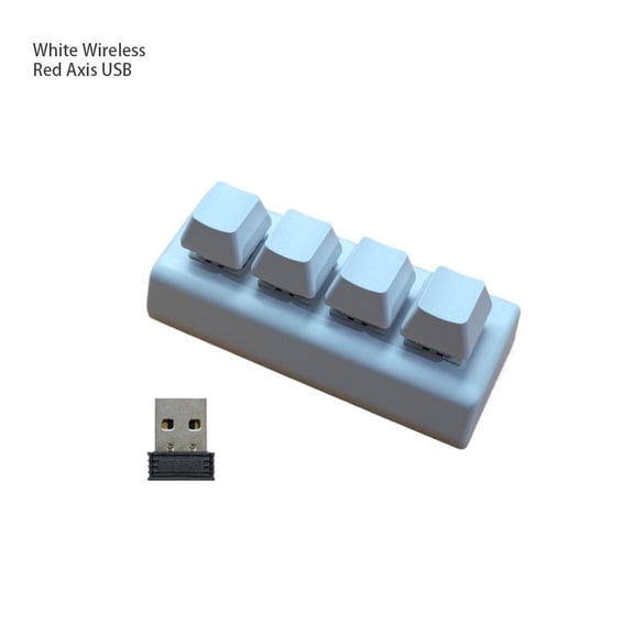 Mini Wireless Macro Keyboard Bluetooth 2.4G USB Programmable Mechanical Keypad for Office Shortcuts Gaming and Multimedia Control