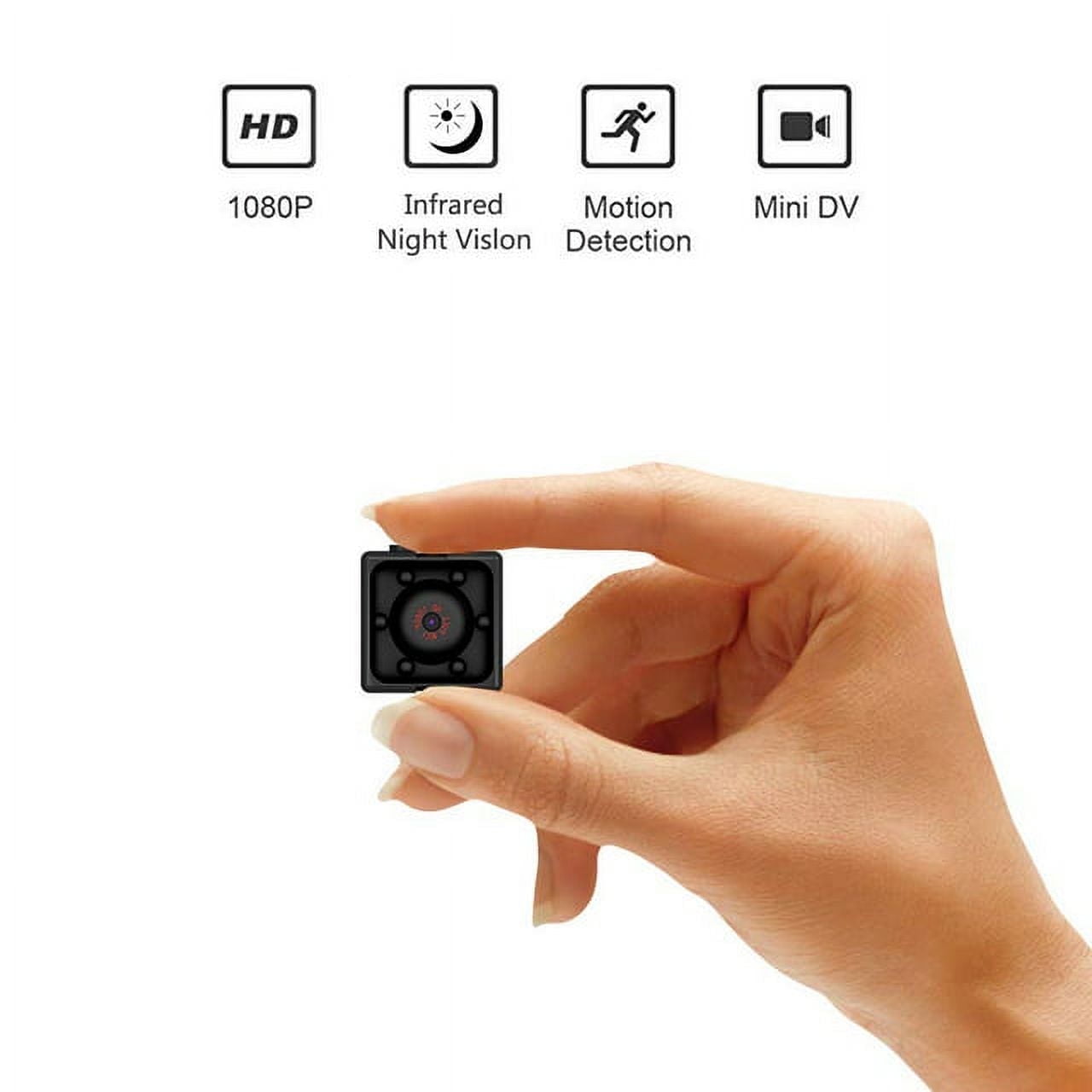 Mini Camera Small Nanny Cam 1080P Wireless Portable Indoor Outdoor Home  Security Cameras, Night Vision - Walmart.com