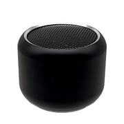 Mini Wireless Speaker, Portable Subwoofer, Metal Body, 1.8 In 4.5 Cm, 300mah, Black, For All Wireless Devices