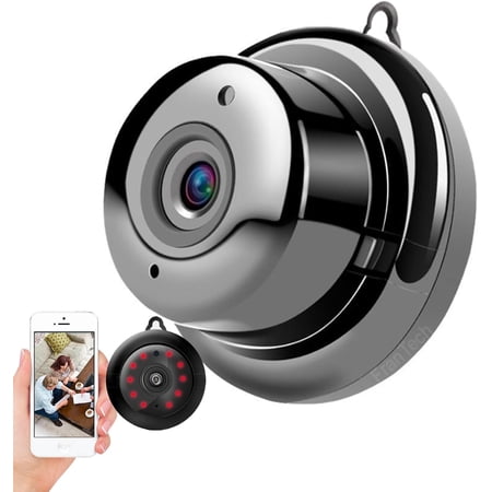 Mini Wireless WiFi HD Video Camera with Audio for Home Security, Small Smart Dome Camera, Night Vision, Motion Detection, Security Surveillance System, Cloud and TF Card Available