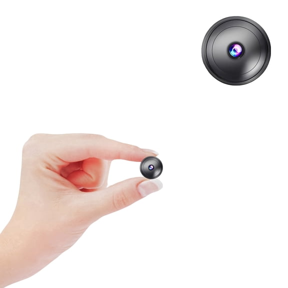 Mini Wireless WiFi Security Camera, Indoor/Outdoor Hidden Nanny Cam with Night Vision, Motion Detection, for Home/Pet/Dog Monitoring, Small Body, Micro Home Security Camera
