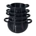 thumbnail image 1 of Mini Witch Cauldron Set - 4-Piece Black Cauldron with Handles for Halloween Candy, Kitchen Baking, Desktop Ornament for Halloween, Halloween Witch Party Decorations(Black2,3.15In), 1 of 7