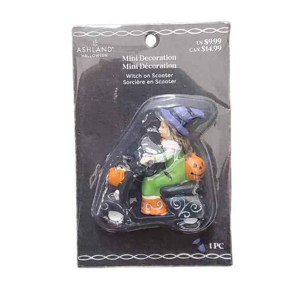 Ashland Mini Decoration Witch on Scooter 3 in