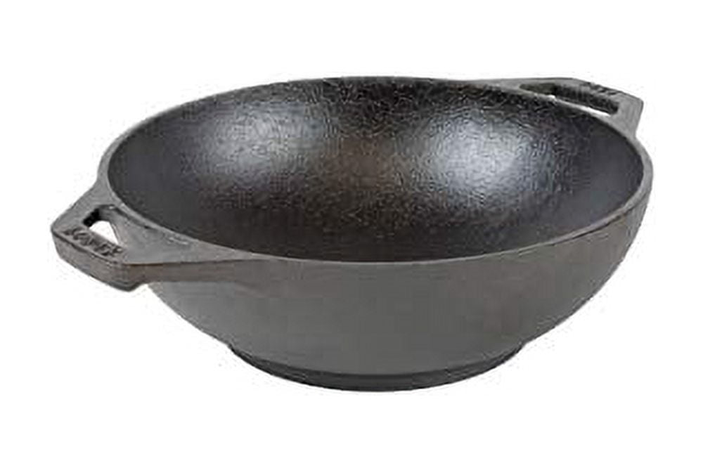 Lodge Mini Wok, Hand Wash, Cast Iron, 6.25 Inch