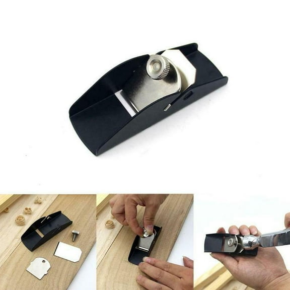 Mini Wood Trimming Plane Pocket Hand Planer Carpenter Cutting Plane Hand Carpenter Tools Cast Planer Hand Push Carpenter Beginners Manual Adjustable Sharp Perfect Cutting for Plane Mini Planer