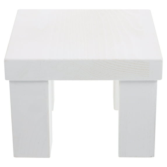 RENACLIPY White Wooden Stool Photography Prop for Newborns and Home Decoration, Baby Photo Seat