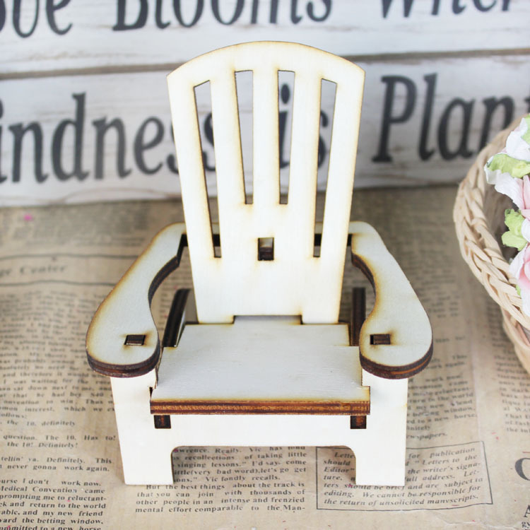 Mini Wooden Chair Assemble Mini Chair Model Mini House Tiny Chair Craft