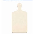 thumbnail image 1 of Mini Wooden Cutting Board with Handle 11.8 x 6.3 Inch, Unfinished Poplar Wood Paddle for DIY Charcuterie, Cheese Board, Kitchen Decor and Holiday Crafts, 1 of 7