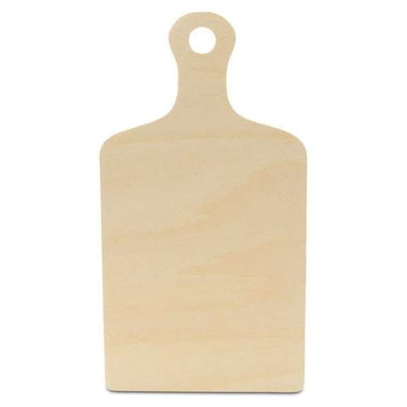 Mini Wooden Cutting Board Shapes, 6" with Handle, Pack of 3 Small Wooden Cutouts for Crafts & Party Decor, by Woodpeckers