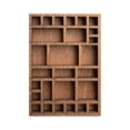 thumbnail image 1 of Mini Wooden Display Shelf for Jewelry Storage, Compact Organizer Rack for Small Collectibles, Decorative Wall Mount Ledges for Crystal Specimen and Trinket Showcase 2.7X1.9in, 1 of 5