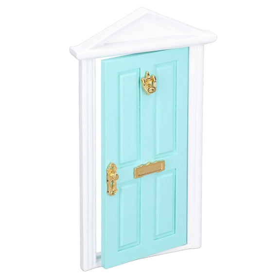 Mini Wooden Door Smoother Edge Doll Accessories Miniature Fairy Door for 1:12 Doll Accessories Gifts