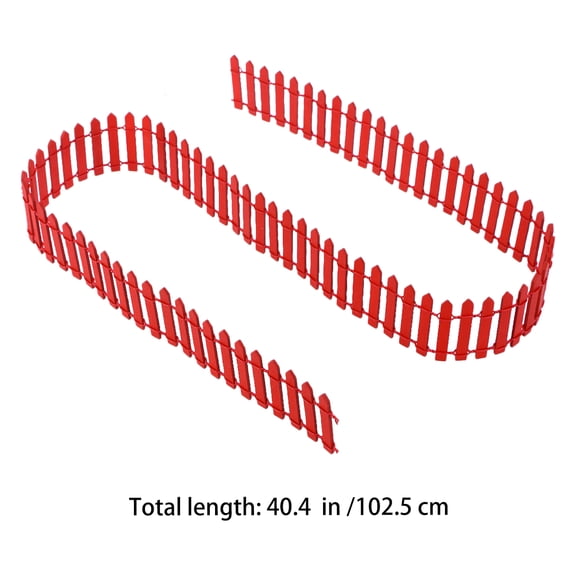 Mini Wooden Fence for Christmas Tree Decoration and Garden Landscape
