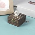 thumbnail image 1 of Mini Wooden Hand Crank Music Box with Lovely Cat for Kids, 1 of 6