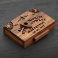thumbnail image 1 of Mini Wooden Ouija Board with Secret Drawer, Novelty Parlor Game Set for Collectors, Gothic Decor with Planchette & Storage Compartment, 1 of 8