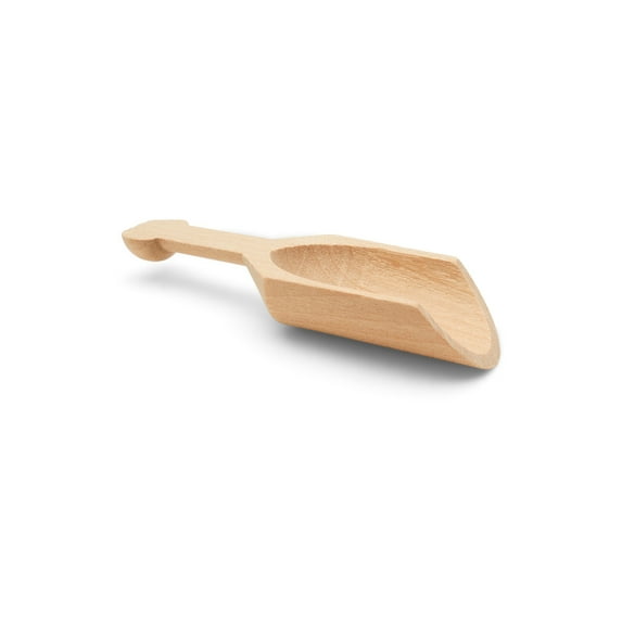 Mini Wooden Spoons 3 Inches Long, 10 Unfinished Teaspoon Scoops for Jars, Bath Salts, Body Scrubs, Salt & Spice Containers, by Woodpeckers