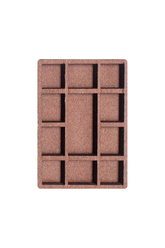 Mini Wooden Storage Divider Ornaments Multi-compartment Display Shelf for Small Collectibles Stones Shells Trinkets 1pack