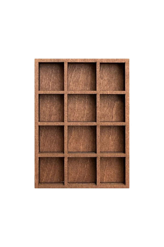 Mini Wooden Trinket Display Shelf, Small Wood Storage Rack for Rocks Crystals Minerals, Tiny Wall Mountable Shelf for Collectibles Jewelry, Compact Home Decor Display Stand for Small Items A