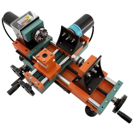 Mini Woodworking Lathe DIY Wood Lathe Machine High-power Multifunctional 220V
