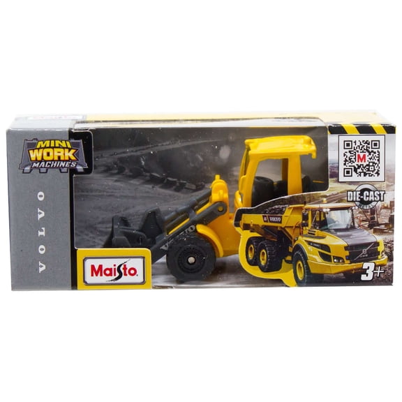Mini Work Machines Volvo Front End Loader with Bucket Diecast Vehicle