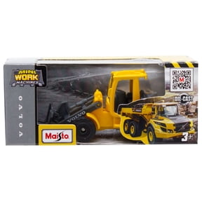 Mini Work Machines Volvo Front End Loader with Forks Diecast Vehicle