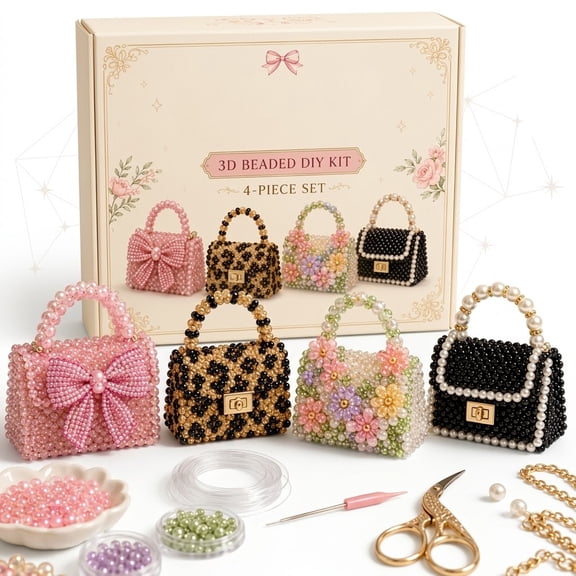 Mini World Beaded DIY Kit - 3D Creative Craft Set