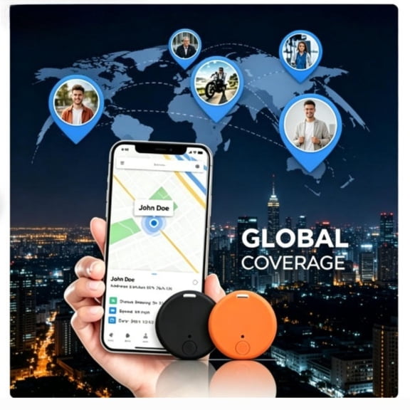 Mini Worldwide GPS Tracker for Cars Vehicle Tracking Anti-Lost Locator EasyFind System Black 2pcs