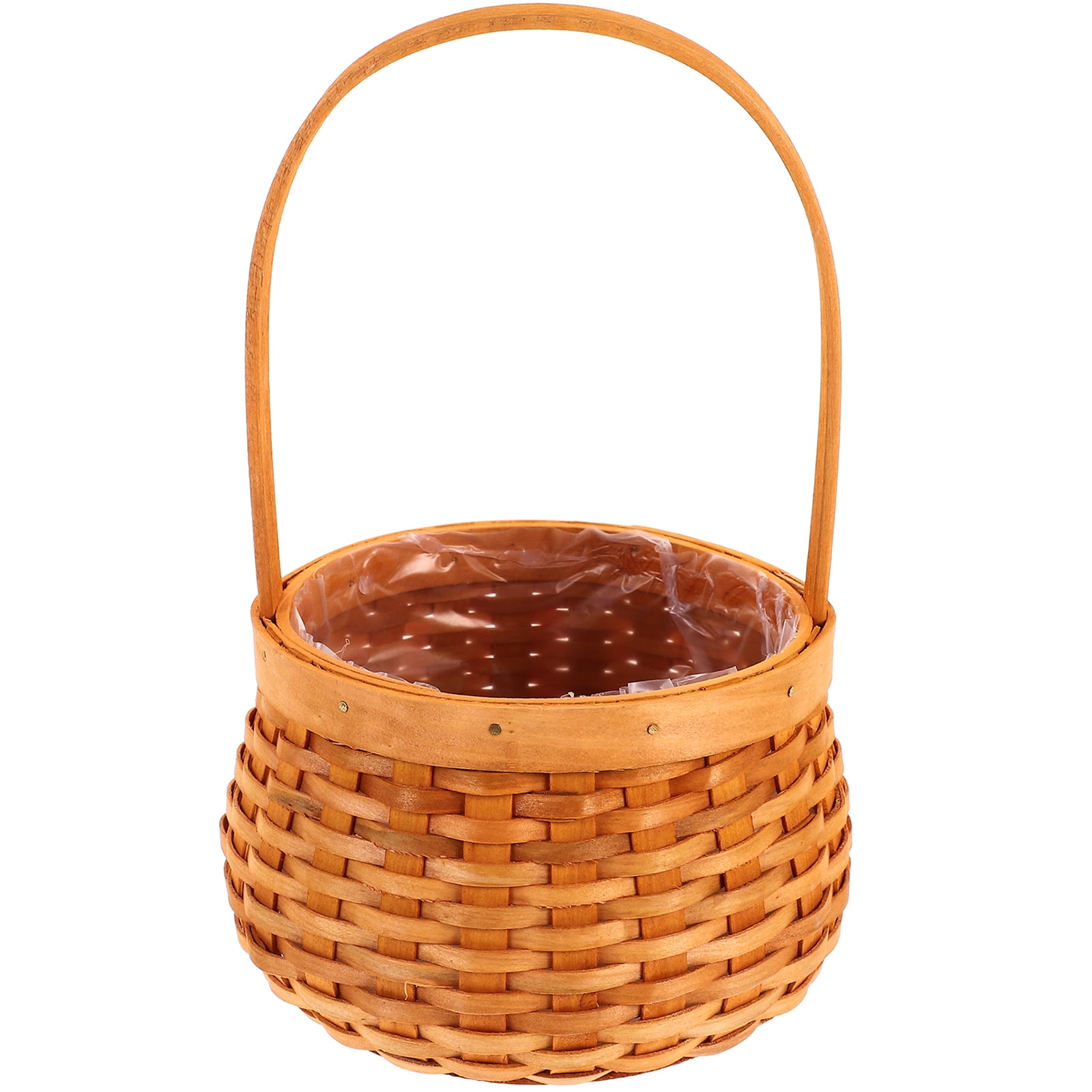 Mini Woven Basket with Handle Farmhouse Small Basket Wedding Candy Gift