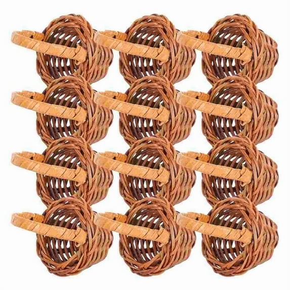Mini Woven Baskets Miniature Flower Baskets Miniature Flower Baskets Small Easter Candy Gift Baskets