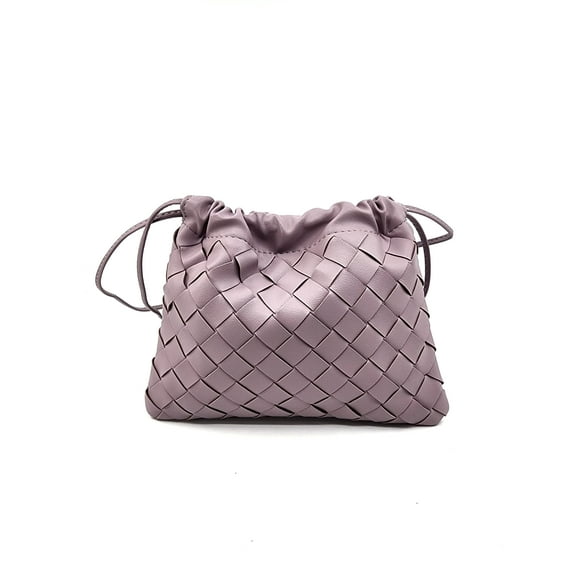 Mini Woven Draw Shoulder Mobile Bag