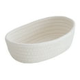 thumbnail image 1 of Mini Woven Rope Baskets - Small Decorative Storage Bins for Organizing Socks, Spa Essentials, Cat Toys & Living Room Clutter, Rustic Cotton Basket Set, 1 of 5