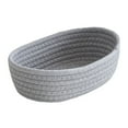 thumbnail image 1 of Mini Woven Rope Baskets - Small Decorative Storage Bins for Organizing Socks, Spa Essentials, Cat Toys & Living Room Clutter, Rustic Cotton Basket Set, 1 of 5