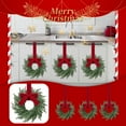 thumbnail image 1 of Mini Wreaths for Cabinets,4PC Christmas Mini Cabinet Wreaths Cedar for Kitchen with Ribbon Bows Small Window Wreath for Window Door Home Wall Farmhouse Christmas Party Decorations (12inch), 1 of 7