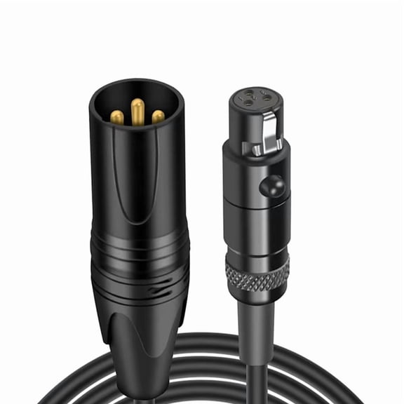 Mini XLR 3 Pin Female to XLR 3 Pin Male Audio Cable for Headphone Cinema 4K Camera Audio Line Mini-XLR Plug