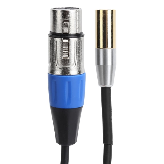 Mini XLR 3 Pin Male to XLR 3 Pin Female Audio Cable for Canon Camera, 3.3ft / 1m Professional Microphone Cord
